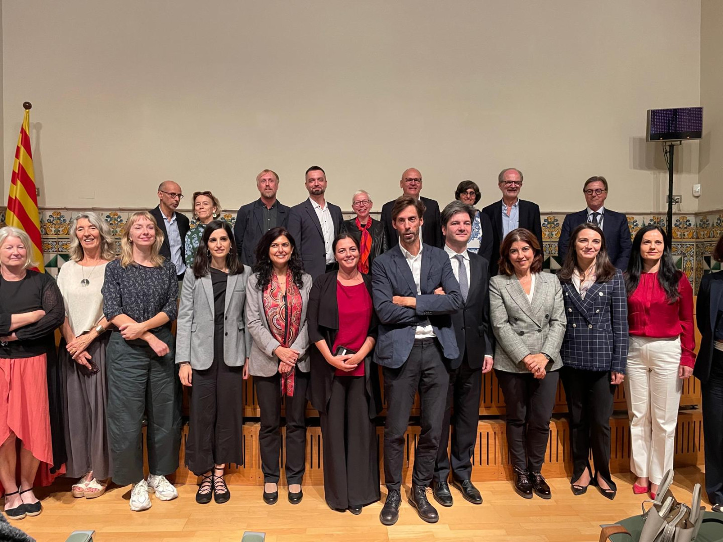 EUNIC Barcelona cluster members and guest speakers at Àgora Cívica event: Cultural Institutes addressing Global Challenges.